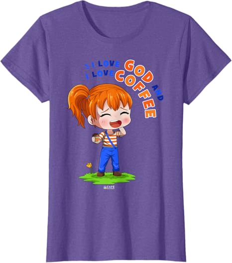 God and Coffee | Chibi T-Shirt God and Coffee | Chibi T-Shirt
