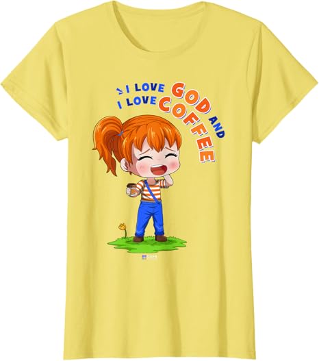 God and Coffee | Chibi T-Shirt God and Coffee | Chibi T-Shirt